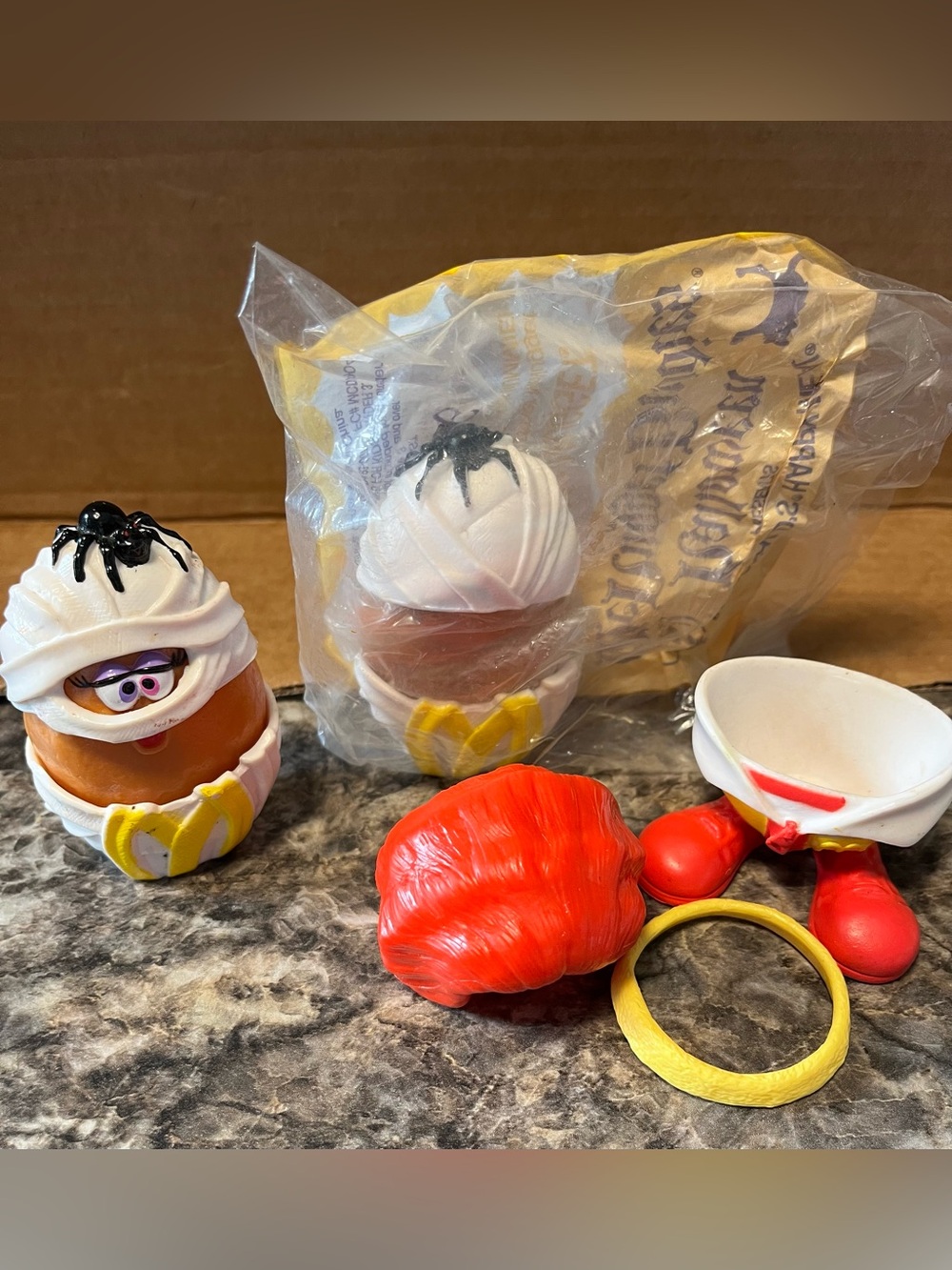 Vintage McDonald's Halloween Mummy McNugget Toys